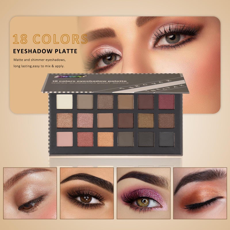 KAVCENT All in One Makeup Kit For Women Girls Teens Makeup set 16 Colors Eyeshadow Palette Foundation Eyeliner Contouring Stick Lip Gloss Eyebrow Mascara Makeup Brushes Makeup Gift Sets - Image 3