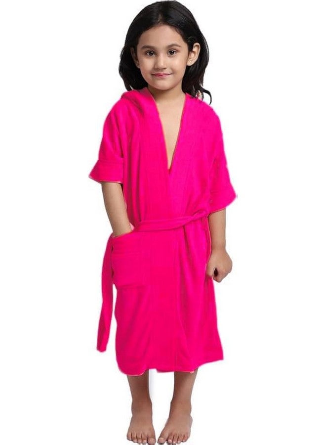 ELEVANTO bathrobe for Kids Bathrobe Set-Bathrobe for Girls||Children Hodded Bath Robe Bathrobe Gown-Ideal for Girls/bathrobe for kids boy-Children's Hooded Bath Robe -Gift for Post-Bath(RANI) - Image 1
