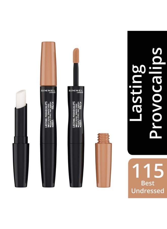 RIMMEL LONDON Lasting Provocalips Liquid Lipstick 115 Best Undressed  - Image 2