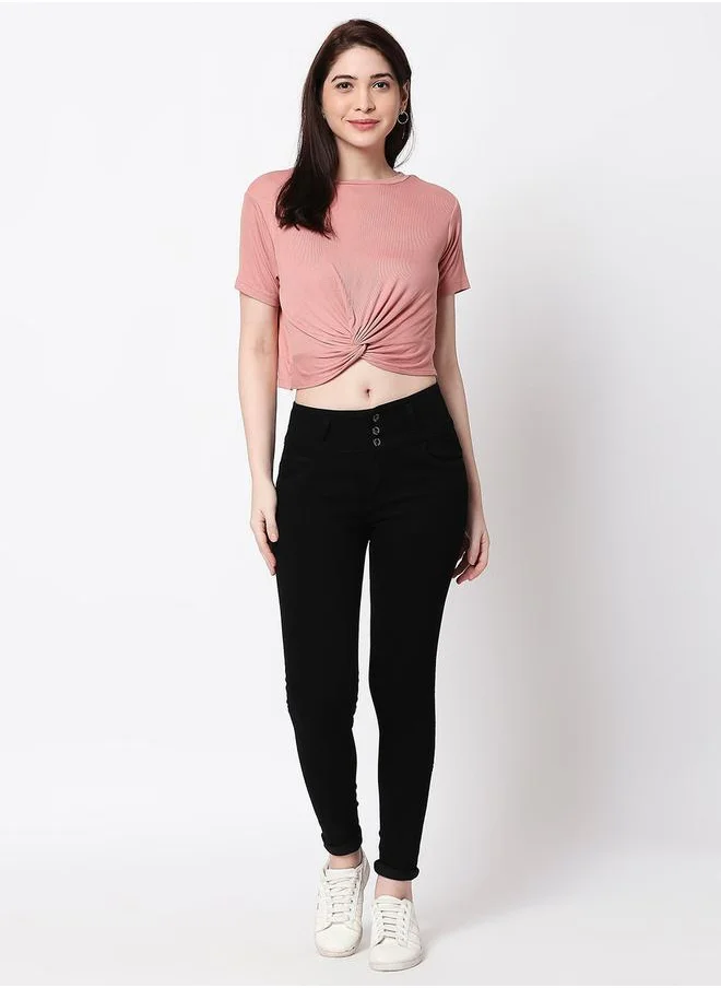 هاي ستار Mid Rise Clean Look Stretchable Skinny Jeans by Styli