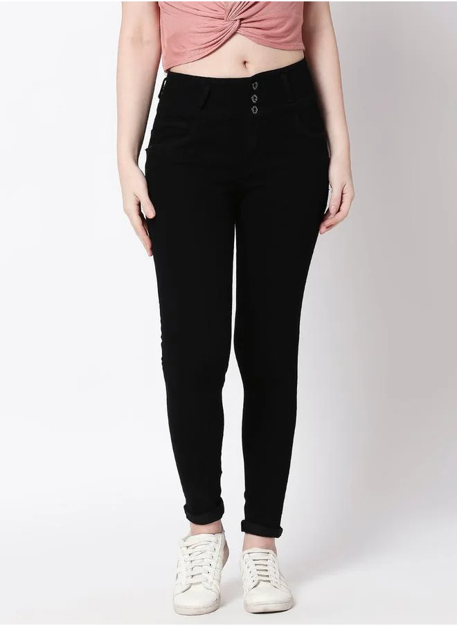 هاي ستار Mid Rise Clean Look Stretchable Skinny Jeans by Styli