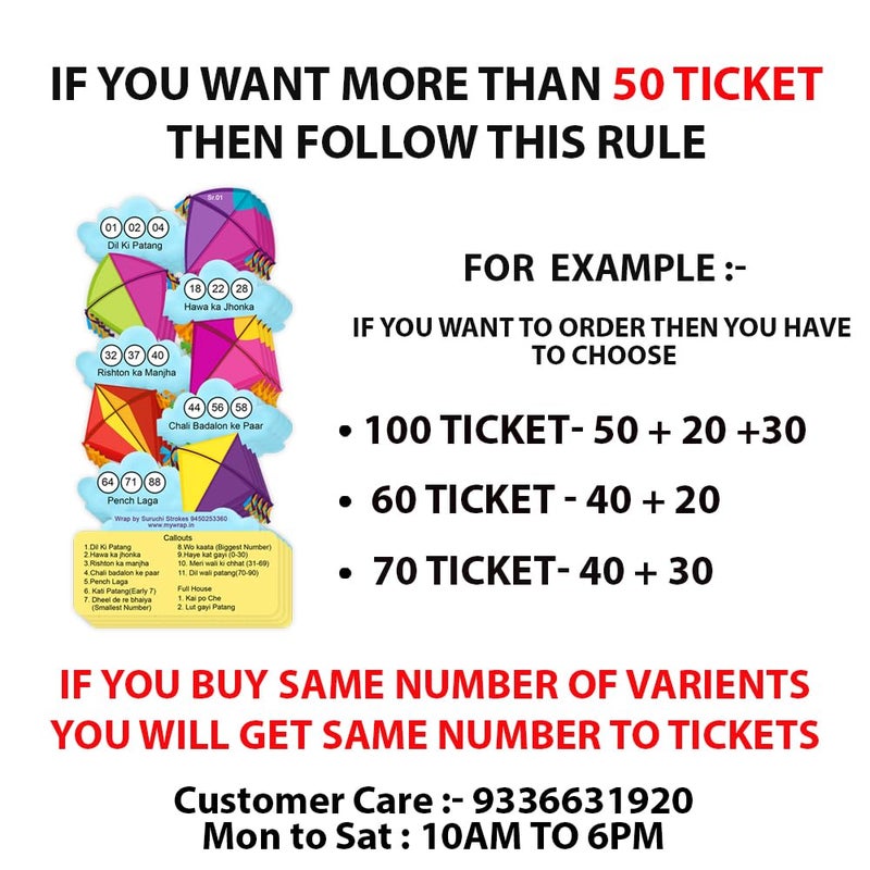 Suruchi Strokes Makar Sankranti Tambola Tickets for Khichdi | Pongal | Bihu | Uttarayan | Maghi Festival New Housie Games (40 Tickets) - Image 4