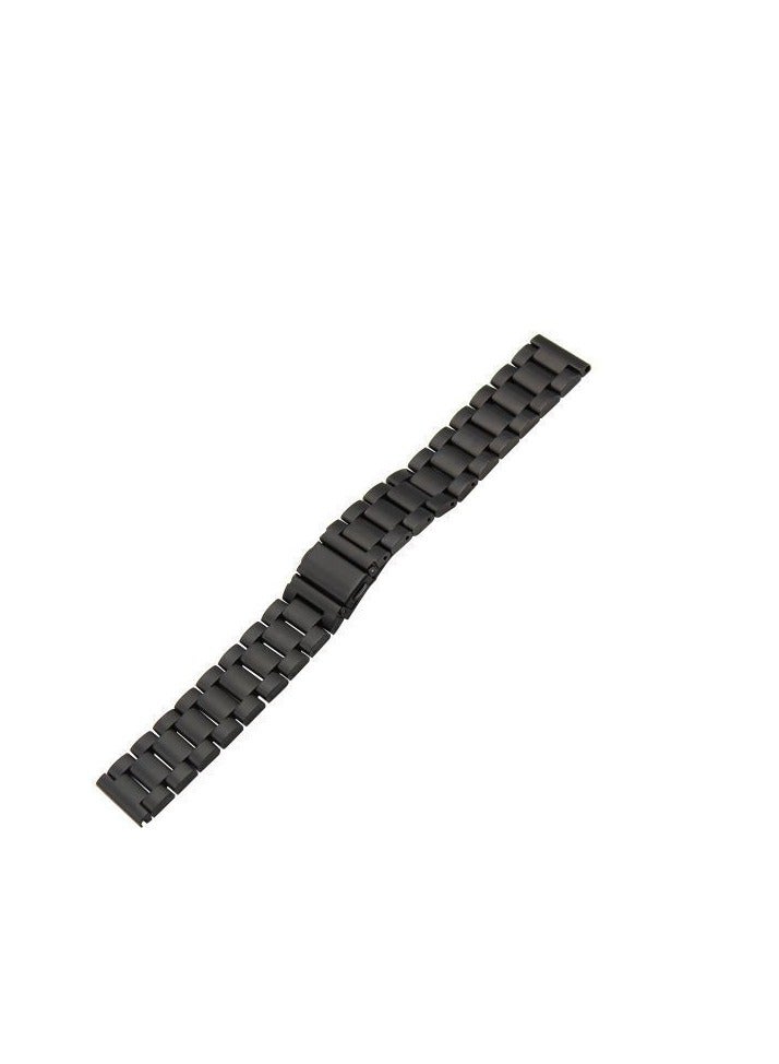 أشرطة بديلة معدنية من الفولاذ المقاوم للصدأ سريعة الفك مقاس 20 مم متوافقة مع ساعة سامسونج جالاكسي 6 الكلاسيكية مقاس 46 مم الذكية باللون الأسود - Image 5