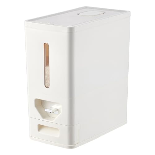 UFORU Rice Dispenser 2225 Lbs 12kg Rice Storage Container Sealed MoistureProof with Builtin Drawer BPAFree for Kitchen Pantry Household Ideal for Rice cereals Beans and Dry Food - Image 1