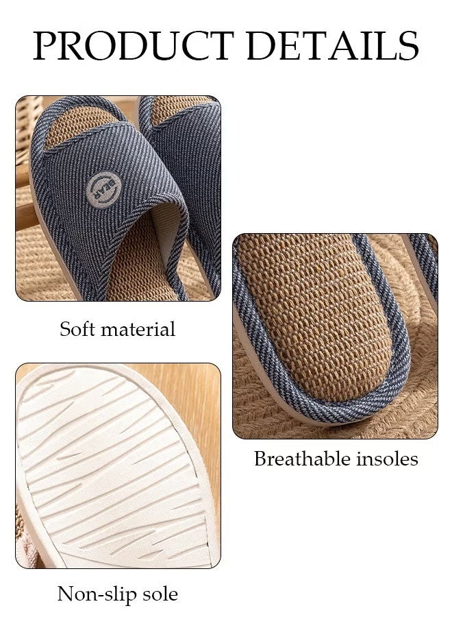 بينكساما النعال للرجال الرغوة التذكارية النعال في غرفة النوم في البيت مع النعال السميك الوحيد غير الزلق النعال مفتوحة القدم حمام الرجال النعال في البيت الصندل في الداخل والخارج - Image 4