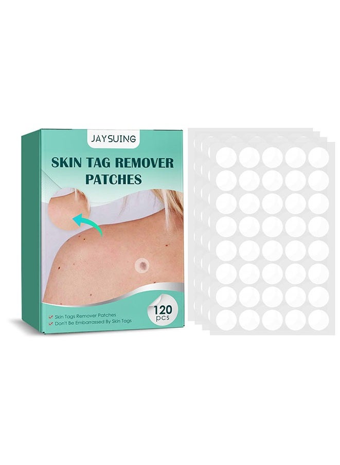 Jaysuing 120 Pcs Skin Tag Remover Patches,Natural Spot Stickers For Face And Skin Care, Beauty Tool.Made With Natural Ingredients Skin Friendly Breathable And Reliable To Use Fast Use Effect.  - Image 1