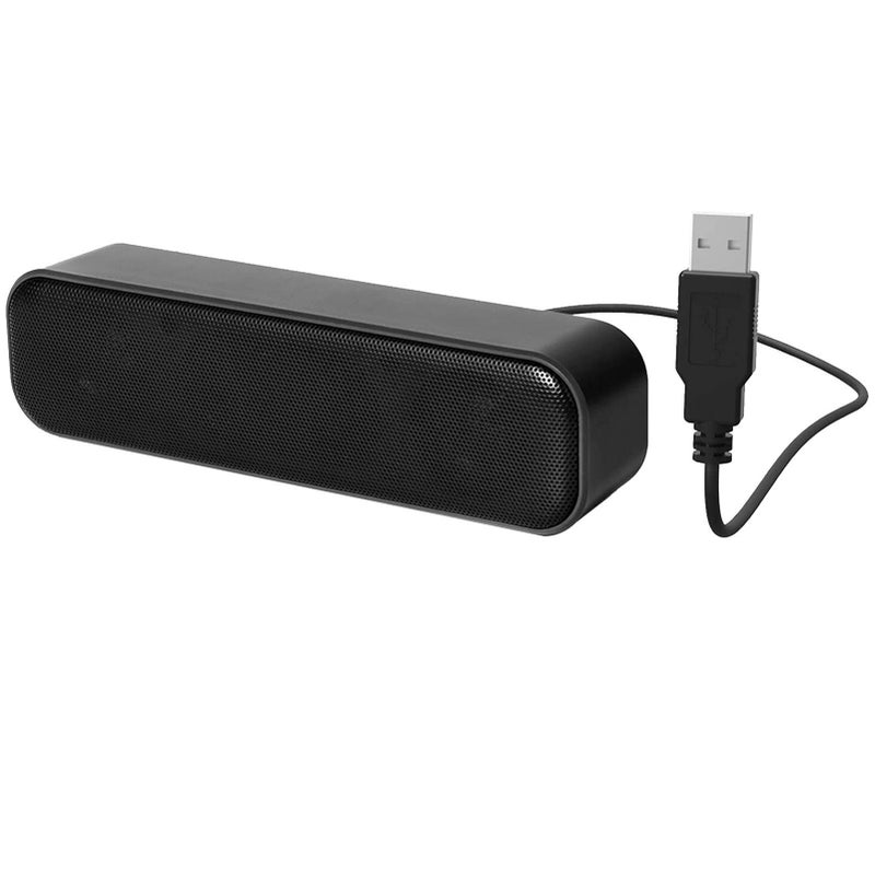 سماعات كمبيوتر صغيرة سلكية USB سماعات ستيريو سطح المكتب مشغل مزدوج القناة بفك تشفير الصوت شريط صوت للكمبيوتر اللوحي والكمبيوتر المحمول - Image 1