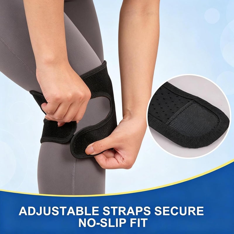ANBANREY Professional Knee Pads for Men & Women - High Elastic Support for Cleaning, Gardening, Construction, and Floor Work | Knee Protection & Comfort (Black) - Image 4