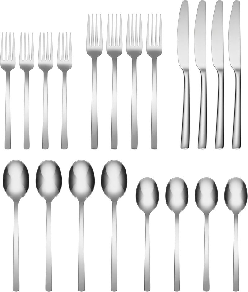 Cambridge 20Piece Flatware Set Beacon Silver Mirror - Image 2