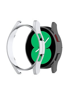 Full Case Protector Compatible with Samsung Galaxy Watch 4 40mm, TPU Case Frame (Silver)