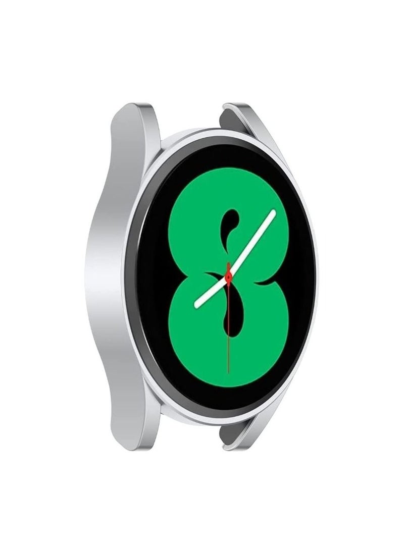 Generic Full Case Protector Compatible with Samsung Galaxy Watch 4 40mm, TPU Case Frame (Silver)  - Image 3