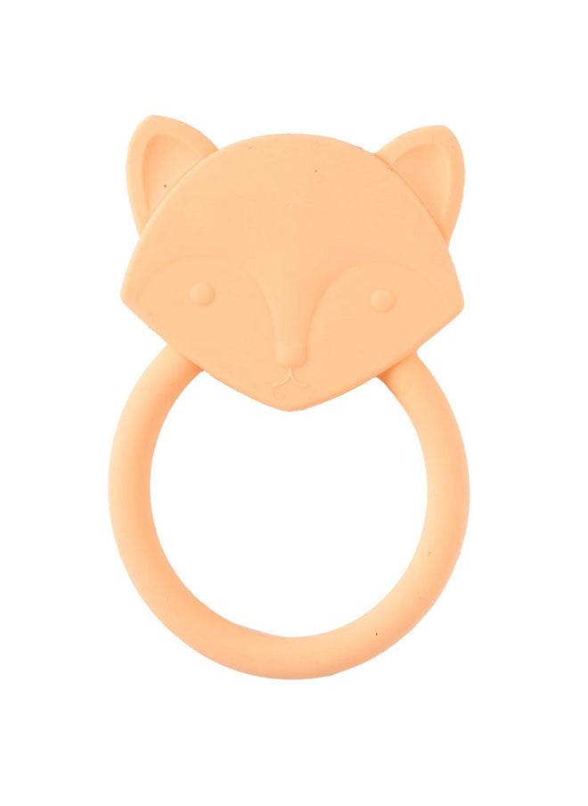 C.R. Gibson C.R. Gibson 100% Food Grade Silicone Fox Baby Teether for Infants, 2.75" x 4.25", Multicolor  - Image 1