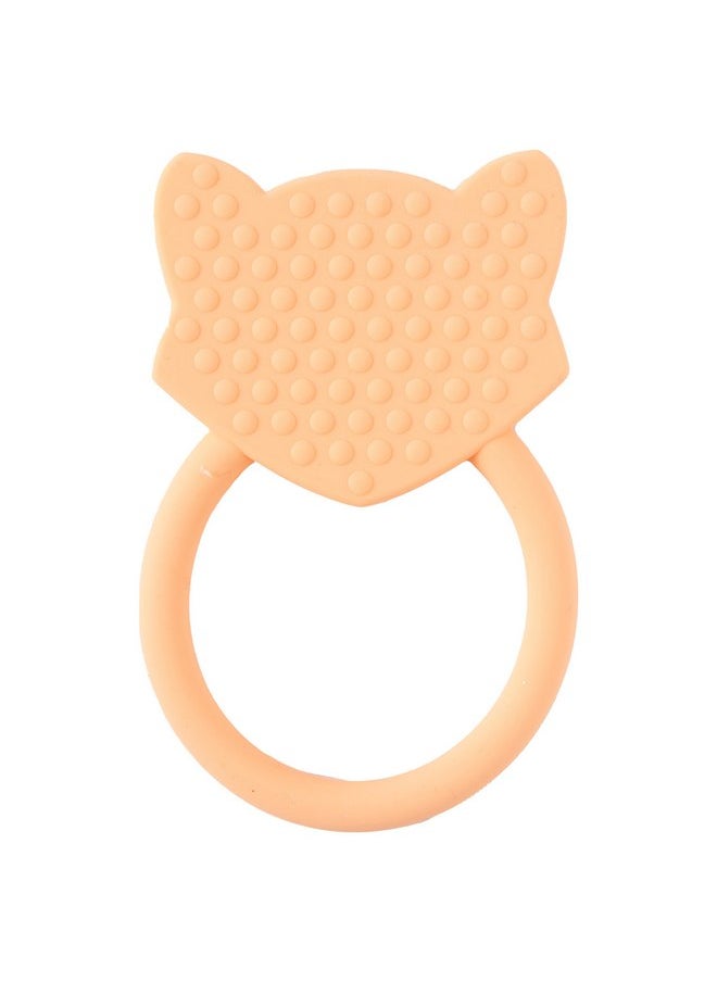 C.R. Gibson C.R. Gibson 100% Food Grade Silicone Fox Baby Teether for Infants, 2.75" x 4.25", Multicolor  - Image 2