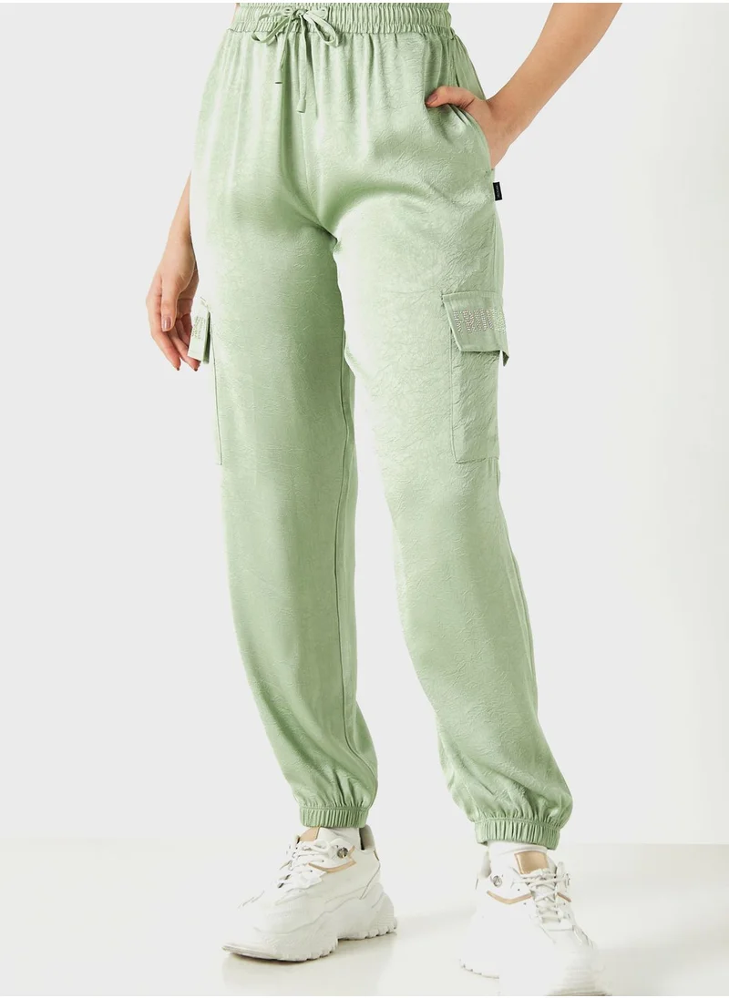 SP Characters Embellished High Waist Sweatpants