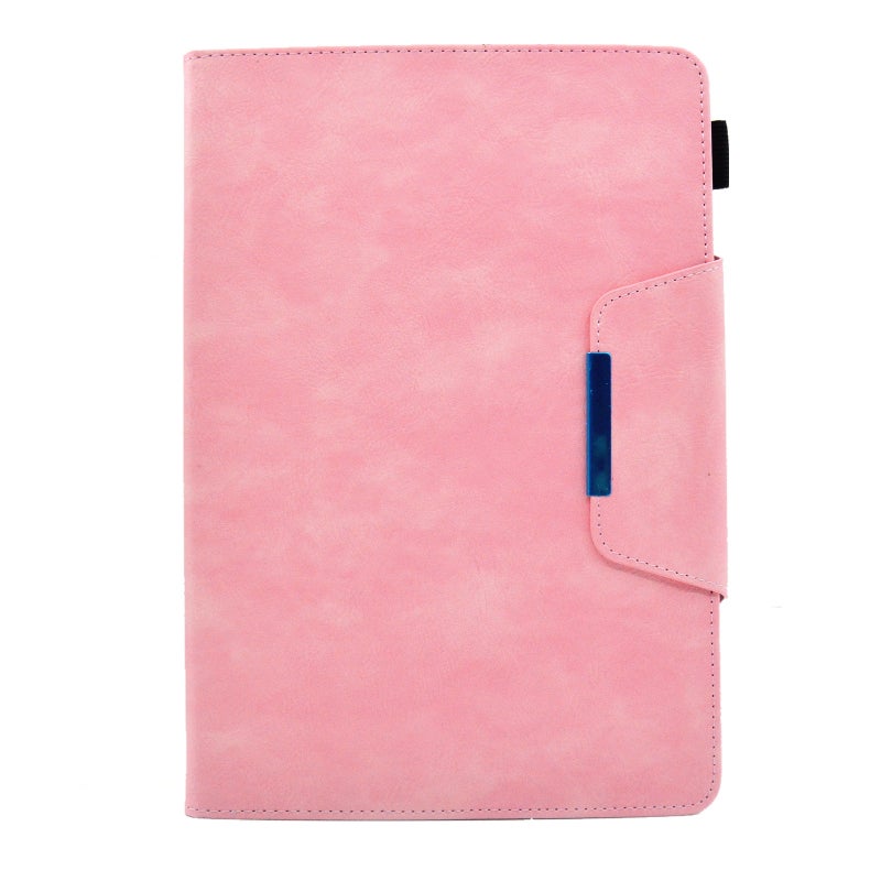 erorex For 8 Inch Suede Cross Texture Magnetic Clasp Leather Tablet Case(Pink) - Image 2