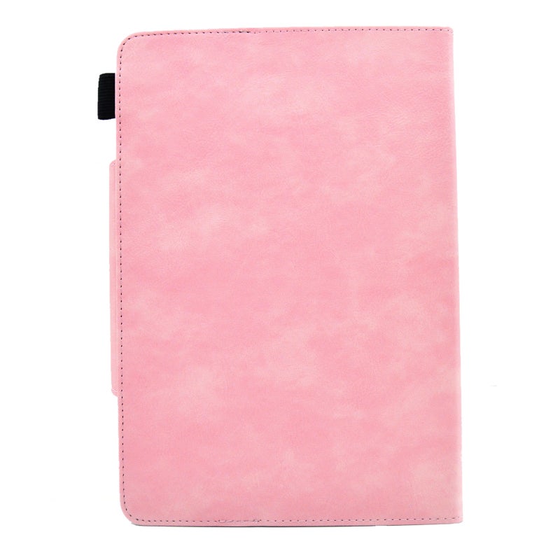erorex For 8 Inch Suede Cross Texture Magnetic Clasp Leather Tablet Case(Pink) - Image 3
