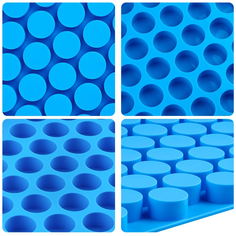 JOERSH Round Candy Molds Silicone Molds for Hard Candy, Gummy, Caramels, Chocolate, Ganache, Ice Cubes, 220 Cavity - Image 4