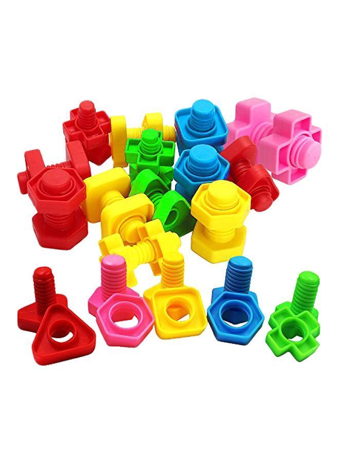 NIBEMINENT 40-Piece Jumbo Nuts and Bolts Stem Toy Set - Image 1
