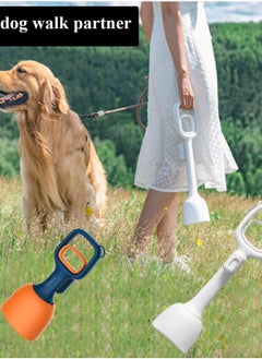 Generic Dog pp Scooper, Heavy Duty Long Handle, Bag Dispenser Included, Ideal for Large And Small Dogs, Easy Grass And Gravel Pick Up, Includes Dog Leash Clip And Bags  - Image 5