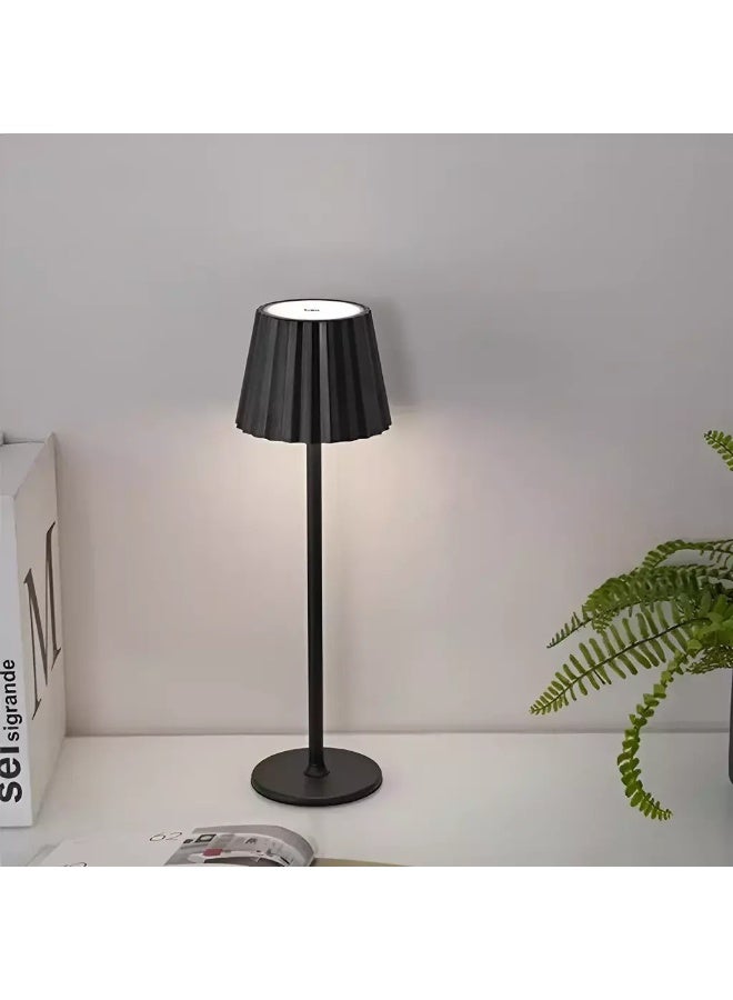 مصباح طاولة بجانب السرير، مصباح غرفة نوم LED مزود بكابل مفتاح USB، مصباح مكتب بجانب السرير - Image 1