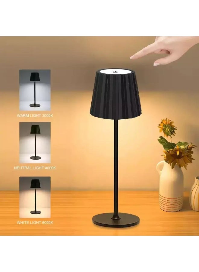 مصباح طاولة بجانب السرير، مصباح غرفة نوم LED مزود بكابل مفتاح USB، مصباح مكتب بجانب السرير - Image 3