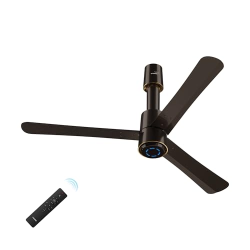 V-Guard Insight-G Premium Bldc Ceiling Fan For Home | 6 Speed Settings | 5 stars Energy Saving | Convenient Remote Control | High-Speed 100% Copper Motor | 1.2M (Choco Brown Glossy) - Image 1
