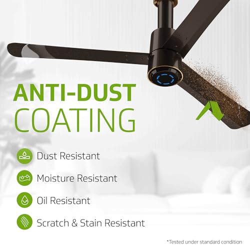 V-Guard Insight-G Premium Bldc Ceiling Fan For Home | 6 Speed Settings | 5 stars Energy Saving | Convenient Remote Control | High-Speed 100% Copper Motor | 1.2M (Choco Brown Glossy) - Image 5