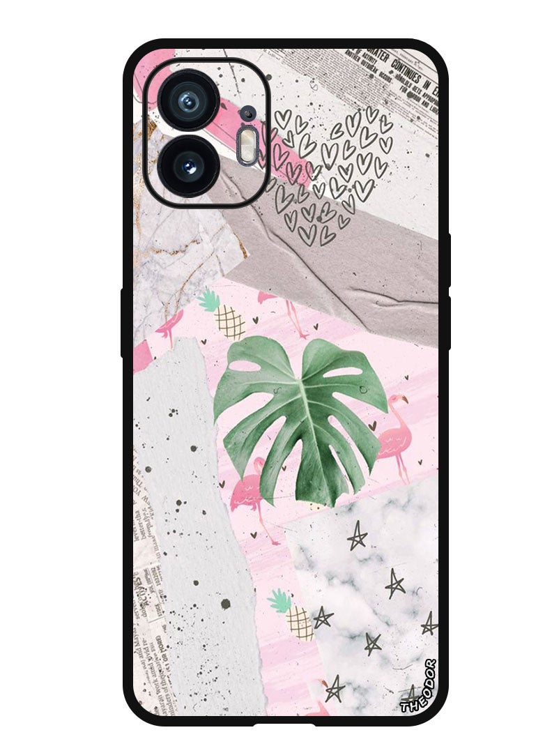 Theodor Protective Case Anti Scratch Shock Proof Bumper Cover For Nothing Phone (2) Heart Leaves - Image 1