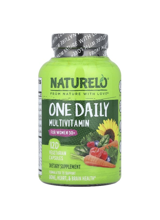 NATURELO NATURELO, One Daily Multivitamin, For Women 50+, 120 Vegetarian Capsules  - Image 1