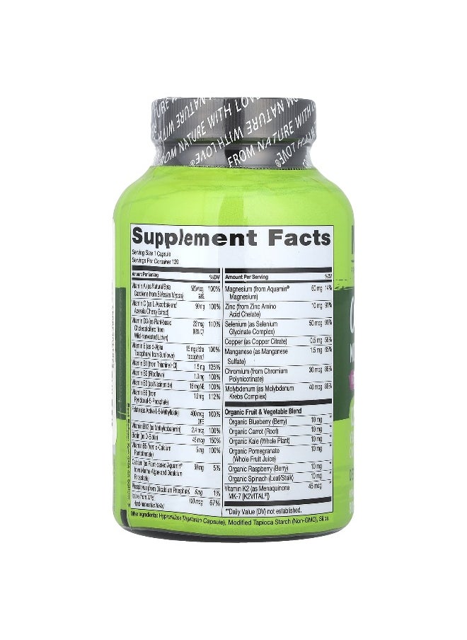 NATURELO NATURELO, One Daily Multivitamin, For Women 50+, 120 Vegetarian Capsules  - Image 2