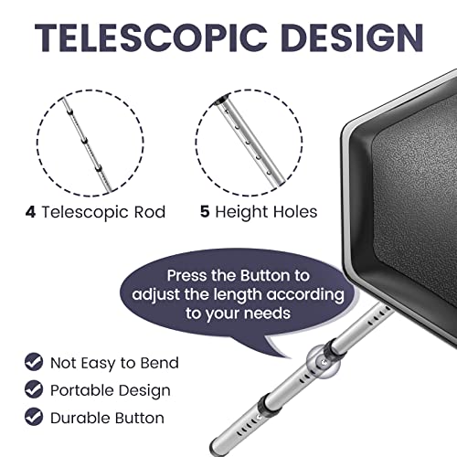 ToVii Golf Travel Bag Support Pole, Telescopic Golf Travel Bag Support System Aluminum Alloy Golf Support Rod and Hexagon Anti-Impact Support Top, Golf Club Travel Support Protection (Black) - Image 5