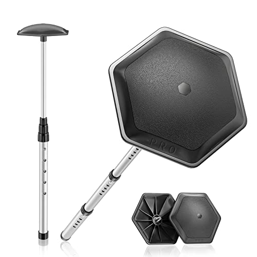 ToVii Golf Travel Bag Support Pole, Telescopic Golf Travel Bag Support System Aluminum Alloy Golf Support Rod and Hexagon Anti-Impact Support Top, Golf Club Travel Support Protection (Black) - Image 1