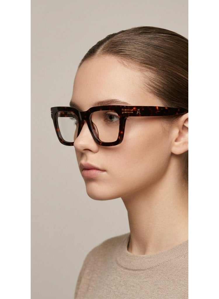 IVILARA QM22021_C2 High-End Acetate Women Eyeglasses (Brown) - Image 1