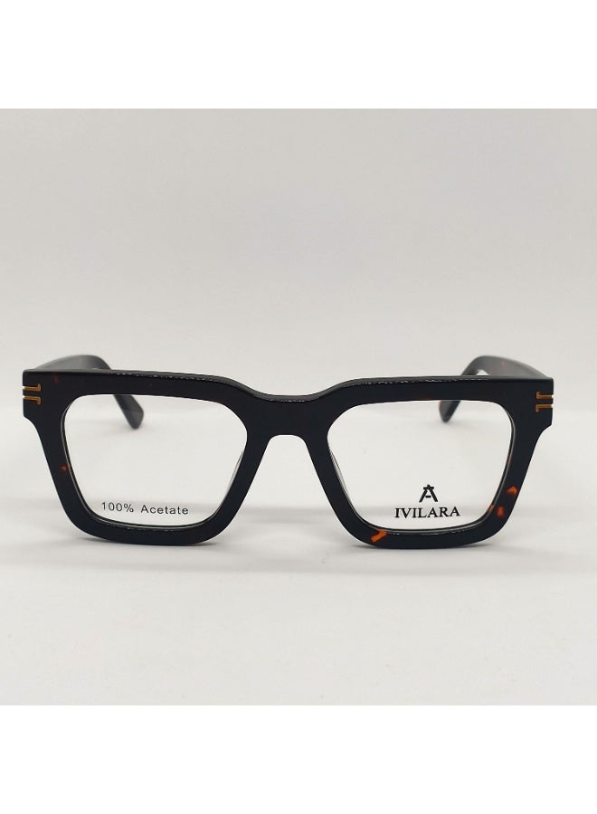 IVILARA QM22021_C2 High-End Acetate Women Eyeglasses (Brown) - Image 3
