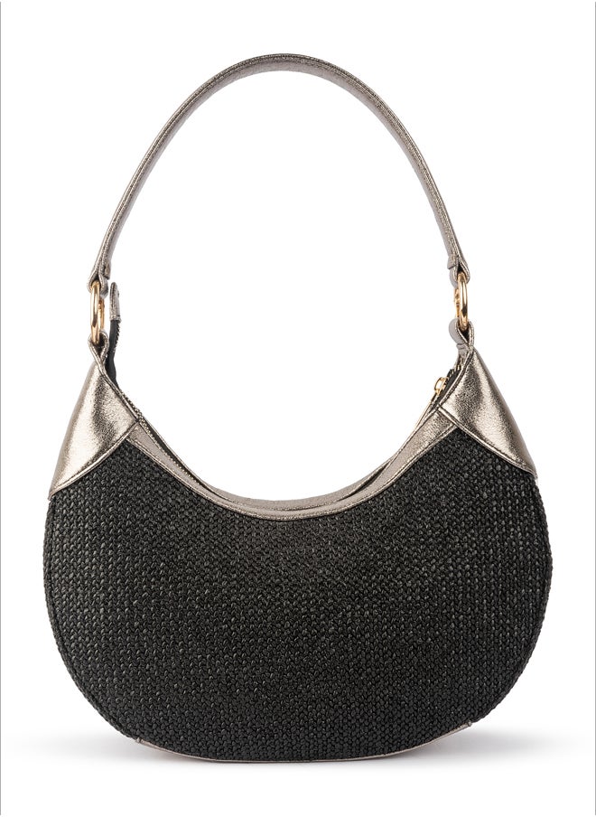 BOU Burlap Crescent Bag  - Image 1