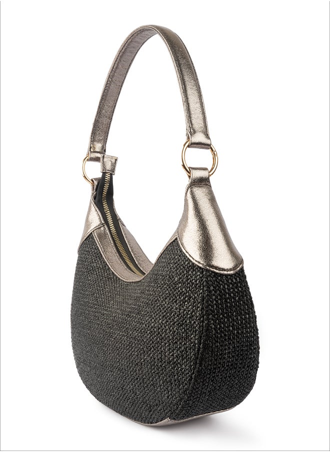 BOU Burlap Crescent Bag  - Image 2