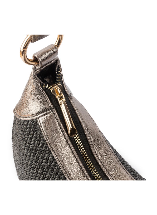 BOU Burlap Crescent Bag  - Image 3