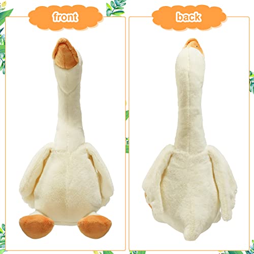 Sosation 3 Pieces 15.7'' Silly Goose Plush Stuffed Animal Toy,Swan Stuffed Animal,White Fluffy Cute Goose Funny Duck Plush Swan Toys Gifts for Kids Home Birthday Favor - Image 2