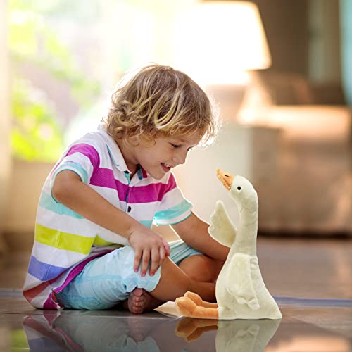 Sosation 3 Pieces 15.7'' Silly Goose Plush Stuffed Animal Toy,Swan Stuffed Animal,White Fluffy Cute Goose Funny Duck Plush Swan Toys Gifts for Kids Home Birthday Favor - Image 5