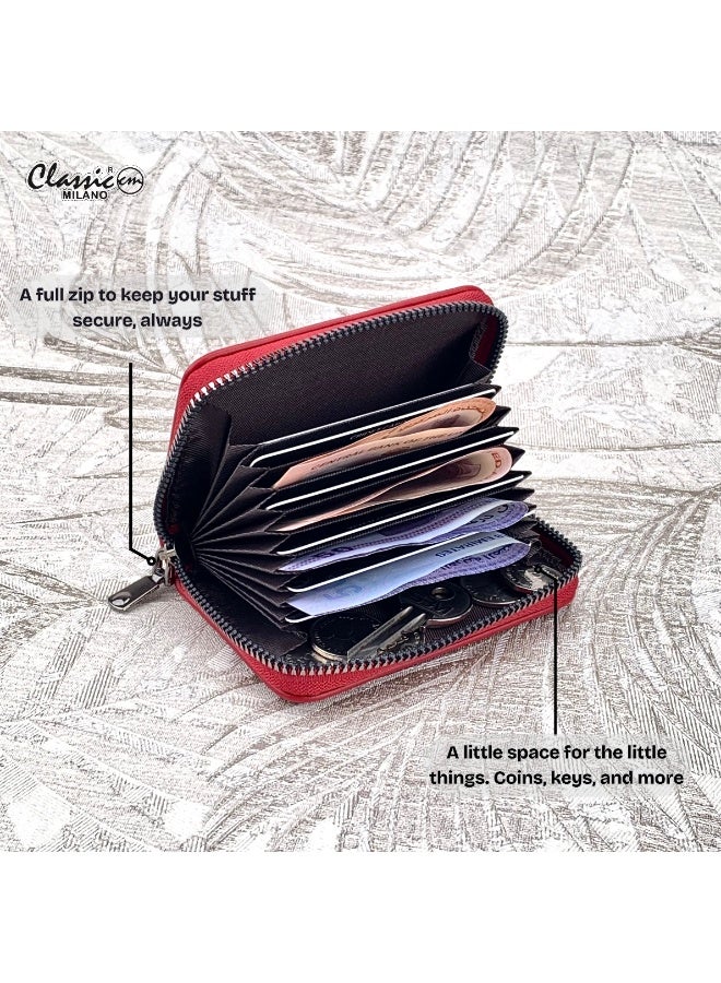 Classic Milano Faux Leather Wallet for Women – Women Wallet & Card Holder Women | Stylish Card Wallet with Cash Compartment | Slim Ladies Wallet, Girls Wallets, Women’s Wallets, Gift for Her - Image 2