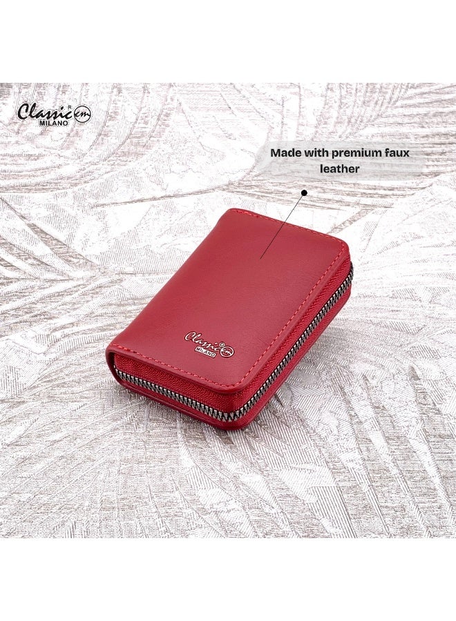 Classic Milano Faux Leather Wallet for Women – Women Wallet & Card Holder Women | Stylish Card Wallet with Cash Compartment | Slim Ladies Wallet, Girls Wallets, Women’s Wallets, Gift for Her - Image 4