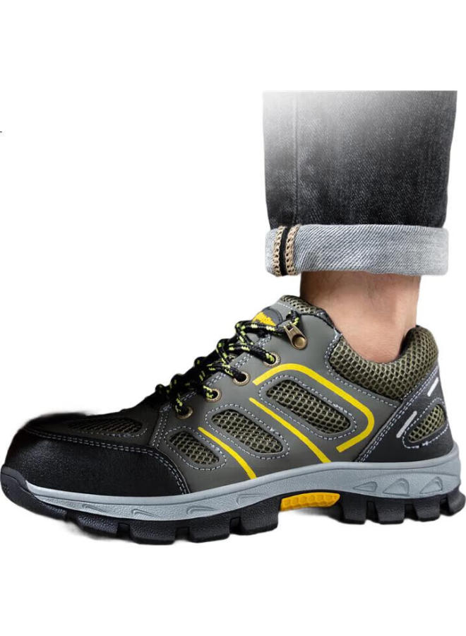 Jingtu Men'S Anti-Static Steel Toe Cap Anti-Smashing Puncture-Proof Summer Breathable Safety Work Shoes 857A 42 - Image 1