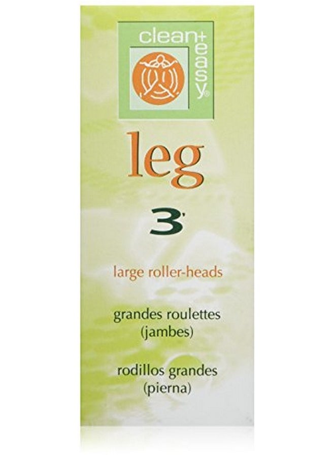 Clean + Easy - Lean + Easy Large Roller Heads For Rollon Wax Refill Disposable And Easy To Attach For Easy Wax Application On Legs And Body Athome Self And Diy Waxing Travelsize 3 Roller Heads 1 Pack - Image 1