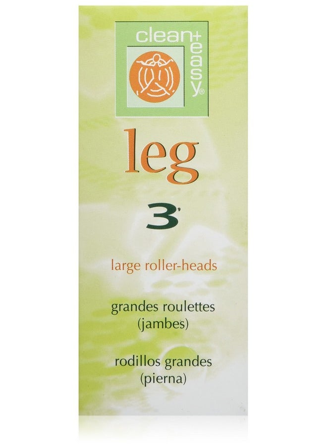 Clean + Easy - Lean + Easy Large Roller Heads For Rollon Wax Refill Disposable And Easy To Attach For Easy Wax Application On Legs And Body Athome Self And Diy Waxing Travelsize 3 Roller Heads 1 Pack - Image 1