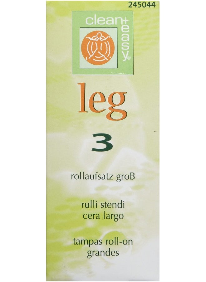 Clean + Easy - Lean + Easy Large Roller Heads For Rollon Wax Refill Disposable And Easy To Attach For Easy Wax Application On Legs And Body Athome Self And Diy Waxing Travelsize 3 Roller Heads 1 Pack - Image 1