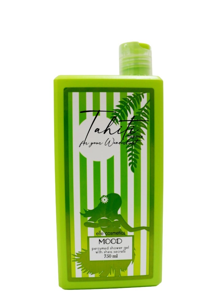 MOOD Mood TahitI Shower Gel 750 Gm  + Lofa Multi Color  - Image 2