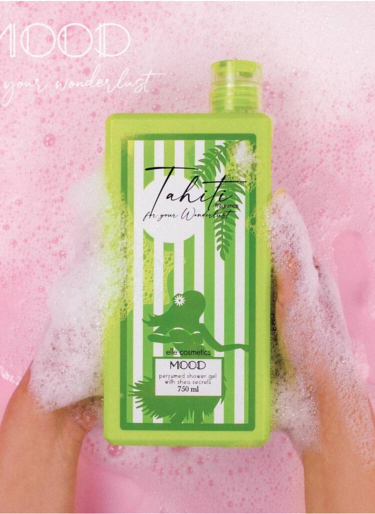 MOOD Mood TahitI Shower Gel 750 Gm  + Lofa Multi Color  - Image 3