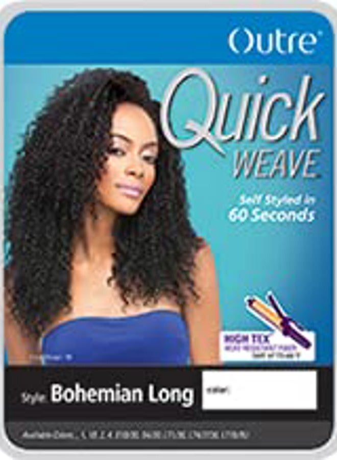 Outre Quick Weave Half Wig - BOHEMIAN LONG (1 - Jet Black) - Image 2