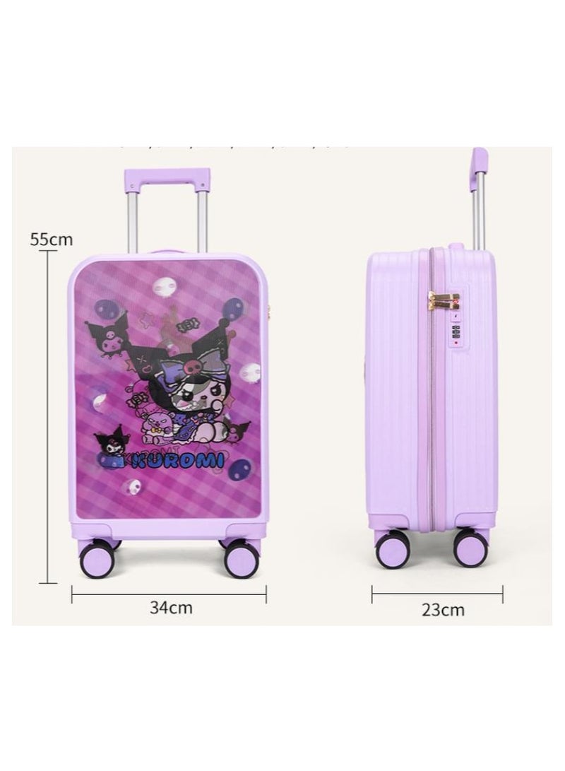 Golden Kids Luggage, 20 Inch Kids Lightweight 3D Trolley Bag, Suitcase with Cartoon Pattern, Travel Gift for Boys and Girls (Pink) - Image 2
