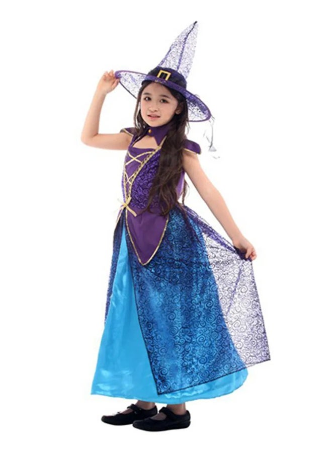 Toyland Kids Witch Costume with Hat and Broom – Halloween Fancy Dress - Image 4